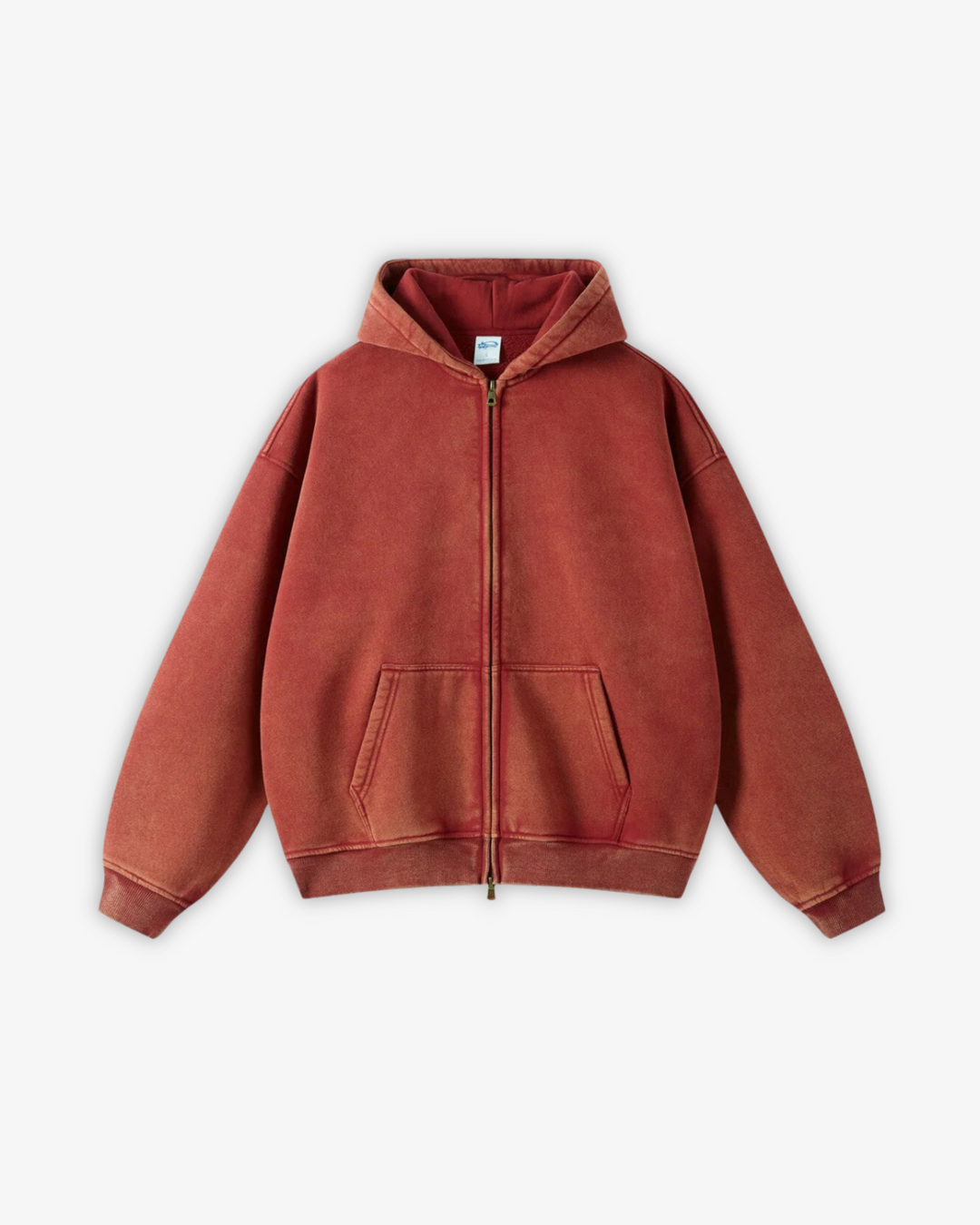 SAINT™ Washed 360GSM Loose Fit Zip Up Hoodie