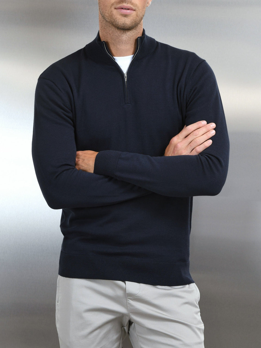 AMANO HALF ZIP SWEATER