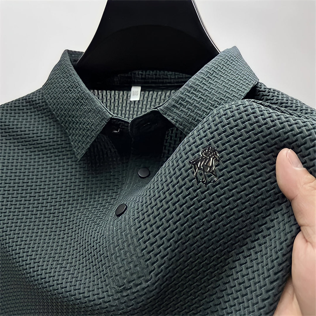 Maestro: Refined Texture Slim Fit Polo