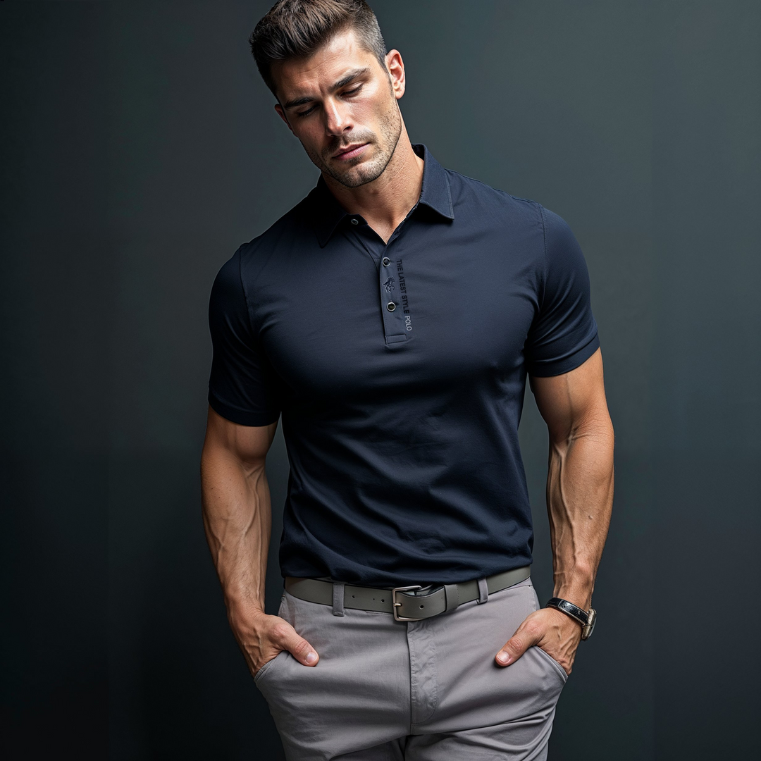 Amano: Wrinkle-Free Muscle Polo