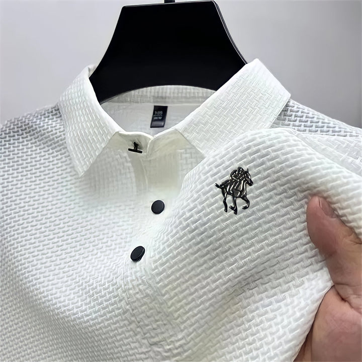 Maestro: Refined Texture Slim Fit Polo