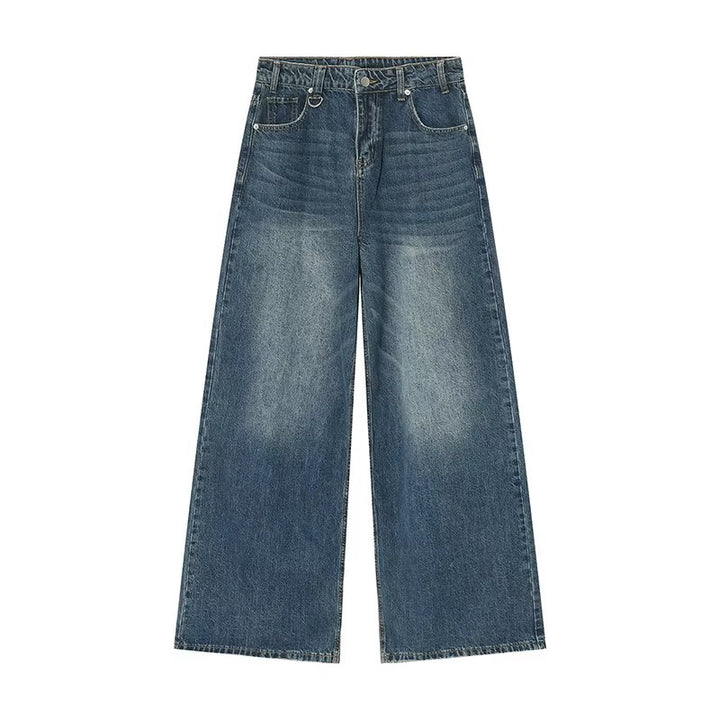 Vintage Wide-Leg Denim Jeans